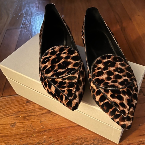 M Gemi Stellato Anello Leopard print flats 38 1/2 - Picture 1 of 4